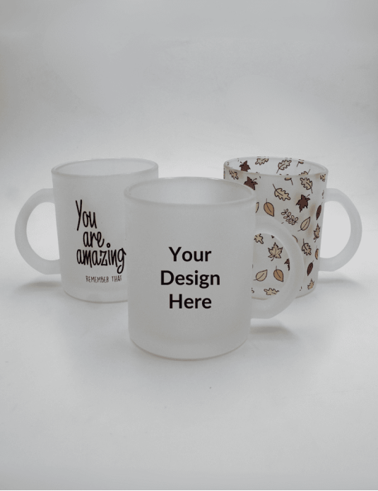 Customised Frosted Glass Mug