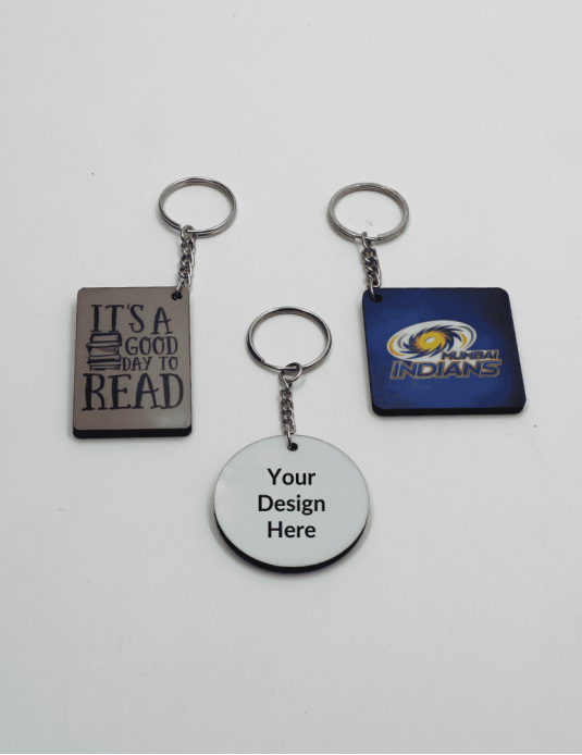 Customised MDF Keychains