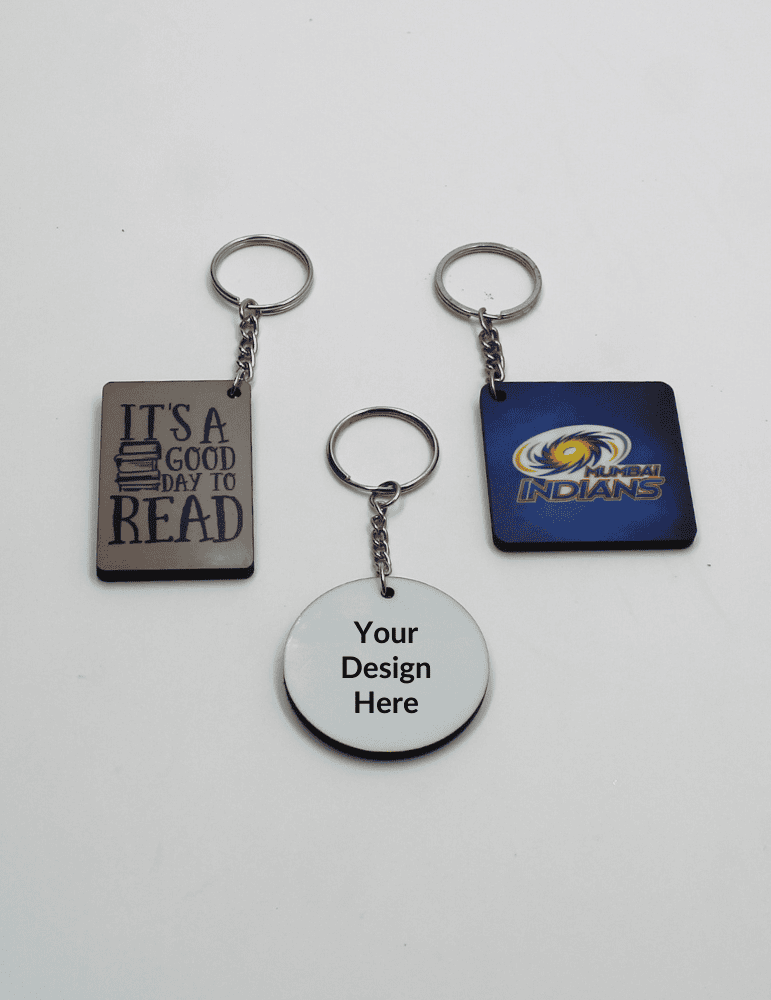 Customised MDF Keychains
