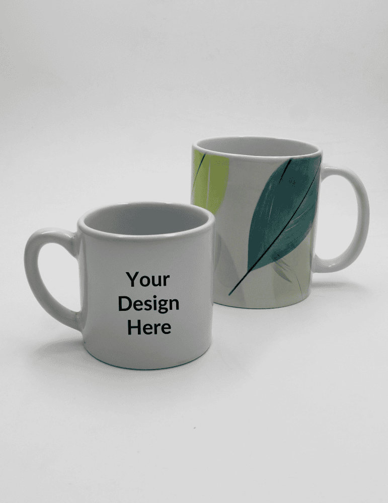 Customised White Ceramic Mugs